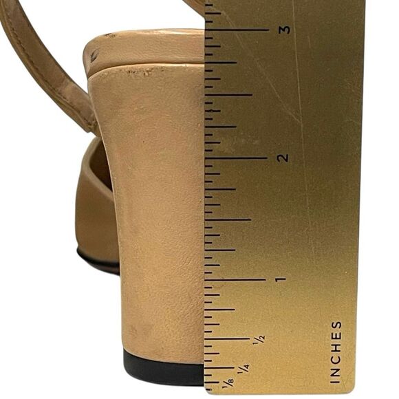 FRANCO SARTO Leather Cap Toe Slingback Heels 6.5 - Picture 8 of 12